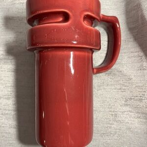 Hotjo Travel Mug Nonslip 16oz Pink Burgundy Coffee Cup with Lid